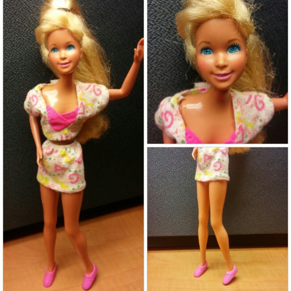 1980s Dressed Jazzie Barbie Doll